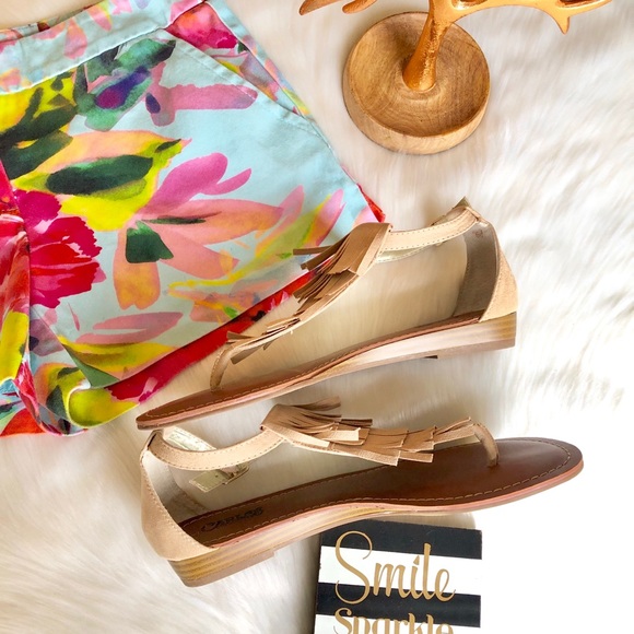 NWOB Carlos Santana Cream Fringe Sandal Size 8 1/2 - Picture 5 of 6